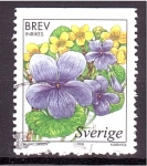 Sellos de Europa - Suecia -  serie- Flores