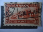 Stamps Morocco -  Vista de la Ciudad de Rabal. Torre de Hassan - Murallas.
