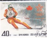 Stamps North Korea -  OLIMPIADA CALGARY'88