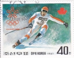 Stamps North Korea -  OLIMPIADA CALGARY'88