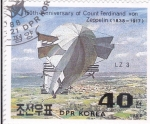 Sellos de Asia - Corea del norte -  150 ANIVERSARIO ZEPPELIN