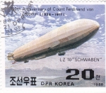 Sellos de Asia - Corea del norte -  150 ANIVERSARIO ZEPPELIN