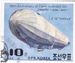 Stamps North Korea -  150 ANIVERSARIO ZEPPELIN