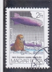 Stamps Hungary -  DIRIGIBLE SOBREVOLANDO POLO NORTE 