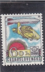 Stamps Czechoslovakia -  DIRIGIBLES