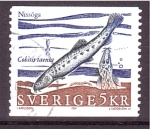 Stamps Sweden -  serie- Peces