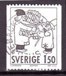 Sellos de Europa - Suecia -  Caricatura