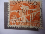 Stamps Switzerland -  Puentes cerca a la Ciudad de SAt. Gallen - Paisajes y Tecnología