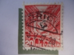 Stamps Switzerland -  Ferrocarril y Túnel de san Gotardo (1882)