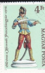 Sellos de Europa - Hungra -  FIGURA DE PORCELANA 