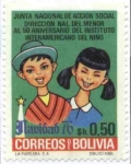 Stamps Bolivia -  50 aniversario del Instituto Interamericano del Niño