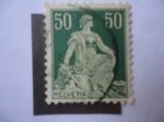Stamps Switzerland -  Helvetia con Espada.