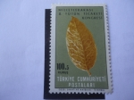 Stamps Turkey -  Tabaco-Hoja de Tabaco- Congreso de Comercio de Tabaco.