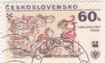 Sellos de Europa - Checoslovaquia -  DIBUJO  DE KAREL SVOLINSKY 