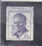 Stamps : Europe : Czechoslovakia :  Klement Gottwald - político