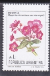 Stamps : America : Argentina :  FLORES-BEGONIA 