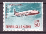 Sellos de Europa - San Marino -  serie- Aviones