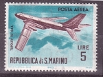 Stamps San Marino -  serie- Aviones