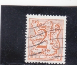 Stamps Belgium -  cifra-y león rampante