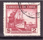 Stamps Chile -  Marina mercante