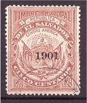 Stamps : America : El_Salvador :  Timbre Municipal