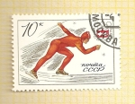 Stamps Russia -  Carreras sobre hielo