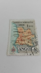 Sellos de Africa - Angola -  Mapa