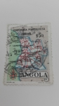 Stamps Angola -  Mapa