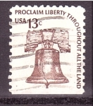 Stamps United States -  Proclamación, de Libertad
