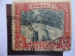 Stamps United Kingdom -  Llandovery Falls - Cascada -Establecimiento de Jamaica como territorio Británico.