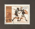 Sellos de Europa - Polonia -  Juegos Olímpicos 1968 Méjico. Boxeo