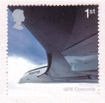 Stamps United Kingdom -  50 aniv. Concorde