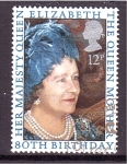 Stamps United Kingdom -  80 cumpleaños