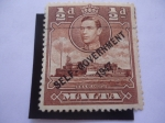 Stamps : Europe : Malta :  H.M.N.St. Angelo - King George VI - Autogobierno-Serie:Nueva Constitución 1948/53