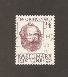 Sellos de Europa - Checoslovaquia -  Sniversario del nacimiento de Karl Marx