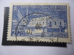 Sellos de Europa - Francia -  Machine de Marly-Maquina, Bomba Hidráulica-Exposición de Agua en Liege-1939.Sección Francesa.
