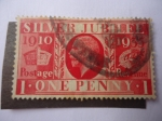 Stamps United Kingdom -  Jubileo de Plata, 1910-1935 - King George V- Reino Unido de Gran Bretaña e Irlanda del Norte.