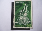 Stamps Israel -  Juegos de Silla de Ruedas - Juegos Internacionales para los Paralizados.