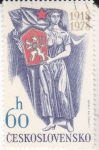 Stamps Czechoslovakia -  60 ANIVERSARIO DE LA REPUBLICA