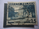 Sellos de Europa - Polonia -  Belweder-Palacio - Ciudad de Puerto Gdánsk.