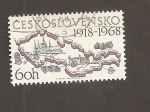 Stamps Czechoslovakia -  50 Aniv. de la república