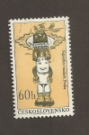 Stamps Czechoslovakia -  I Cenenario Museo Etnológico de Praga