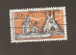 Stamps Czechoslovakia -  I Cenenario Museo Etnológico de Praga
