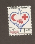 Sellos de Europa - Checoslovaquia -  50 Aniv. Cruz roja y liga creciente rojo
