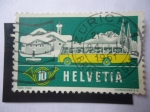 Stamps Switzerland -  Paisaje de Invierno.