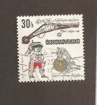 Sellos de Europa - Checoslovaquia -  Pistola antigua