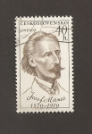 Stamps Czechoslovakia -  Josef Manes, Pintor