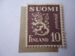 Stamps : Europe : Finland :  Escudo de Armas - Serie 1930, León.