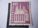 Stamps Switzerland -  Catedral de St. pierre - Ginebra-Suiza