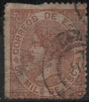 Stamps : Europe : Spain :  Isabel II